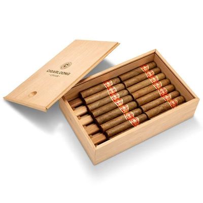 qualità  Pine cigar box rectangular with lid tobacco packaging wooden color multi moisturizing pack cigar boxes fabbrica